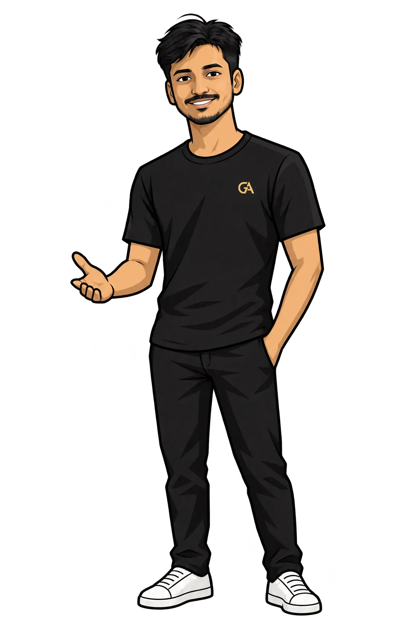 Dheenadhayalan, founder of The Growth Arc, illustrated